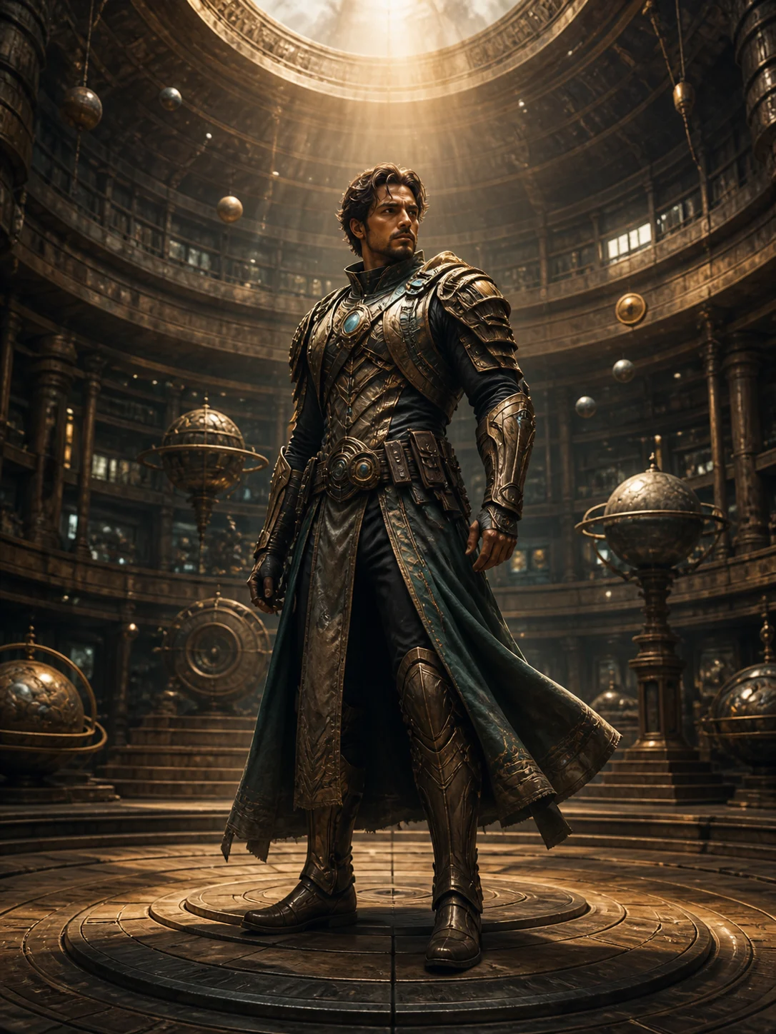 Cinematic character ready for a Matrix-style bullet-time orbit