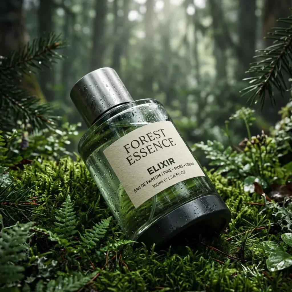 Forest Essence perfume product shot - Flowlio AI