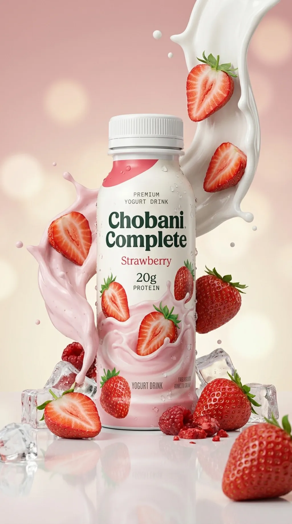 Commercial beverage product shot - Flowlio AI